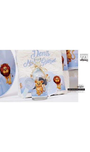 Trusou de botez cu broderie personalizata pentru baieti, Regele leu 17